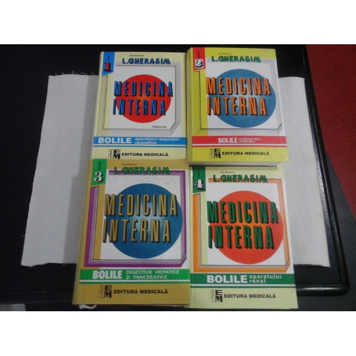 MEDICINA INTERNA - L. GHERASIM - 4 volume - editia 2000-2002